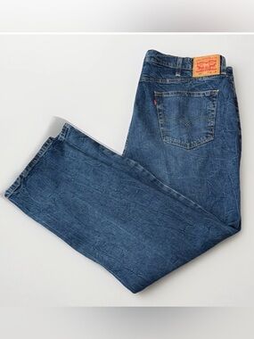 Levi’s 541 Athletic Taper Jeans 42x32 Medium Wash Stretch Denim Mens